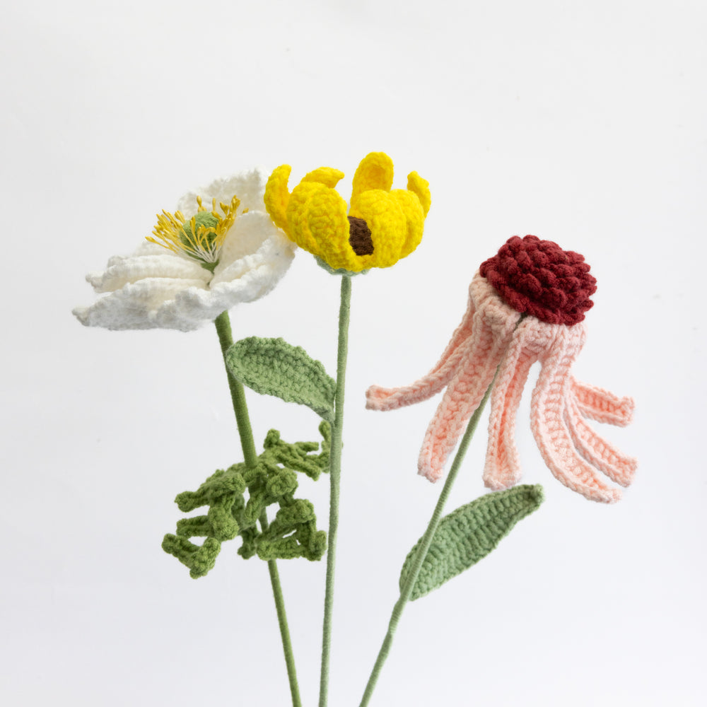 Echinacea Pallida Crochet Flower