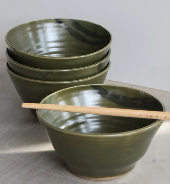 Ramen Bowl in Moss by Hannah Burgess