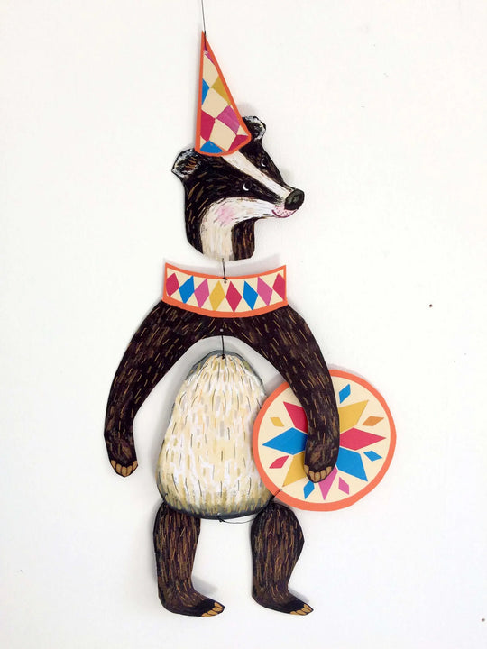 Circus Badger Mobile by Wini Tapp