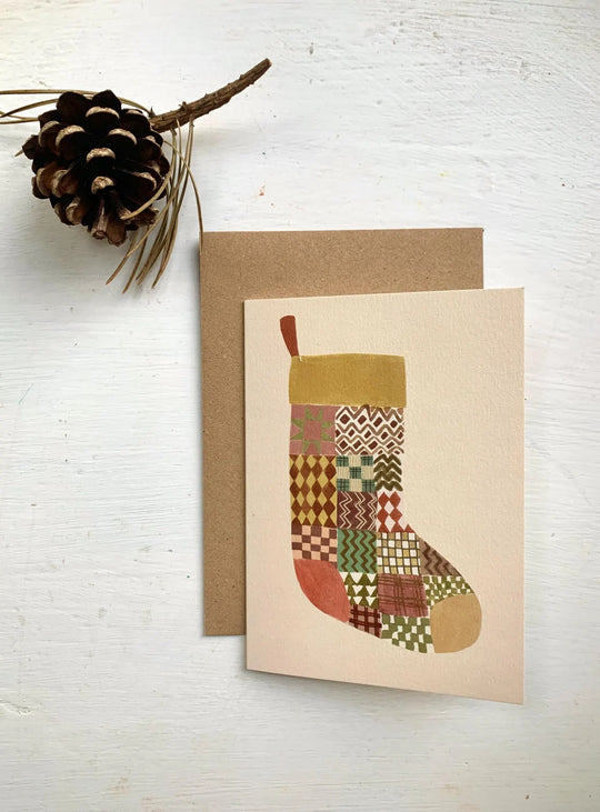 Christmas Stocking Card by Nicola Clarke