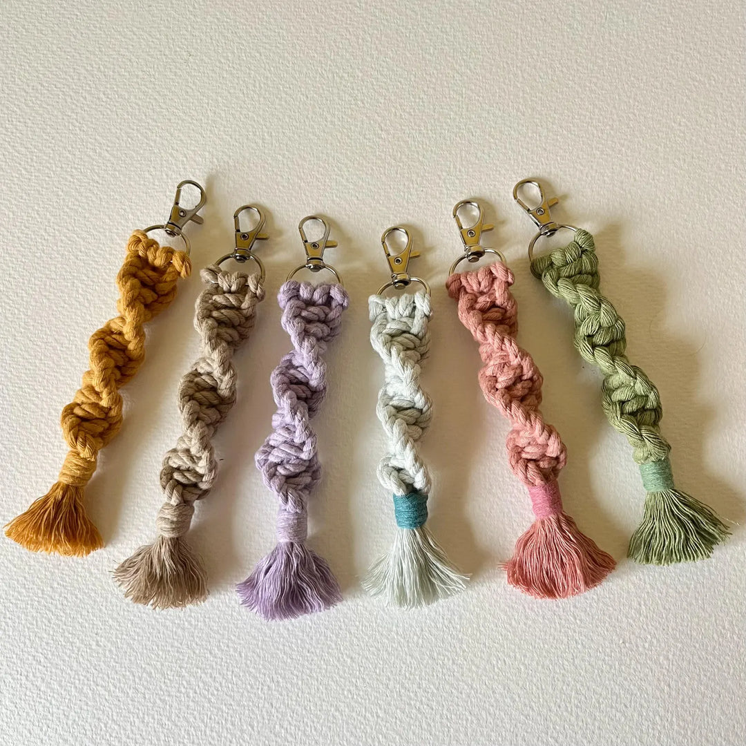 Macrame Helix Keyring by Sophie's Spirals