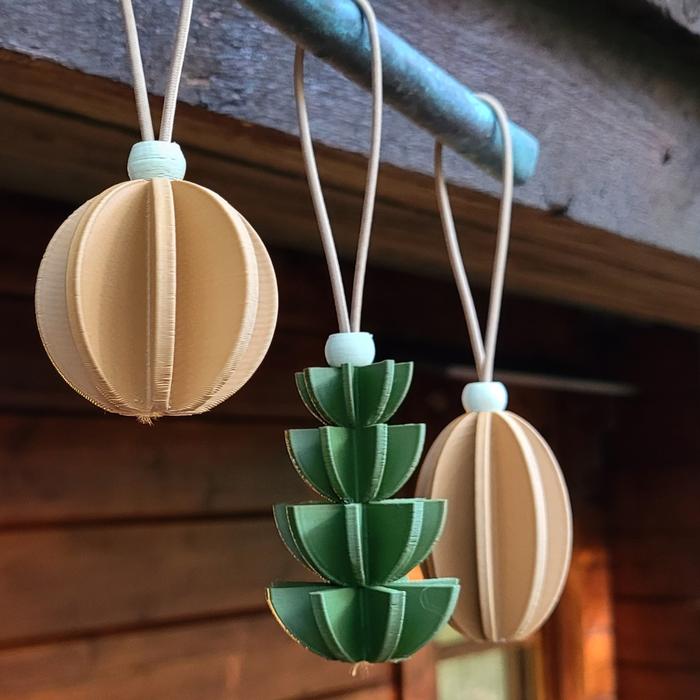 Round 3D print bauble by Will Sharp