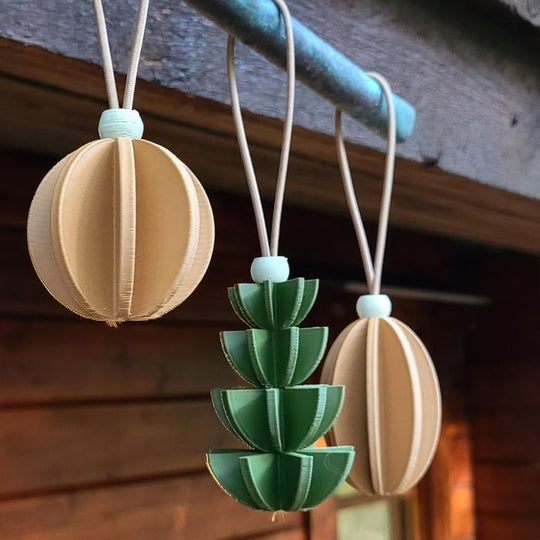 Round 3D print bauble by Will Sharp