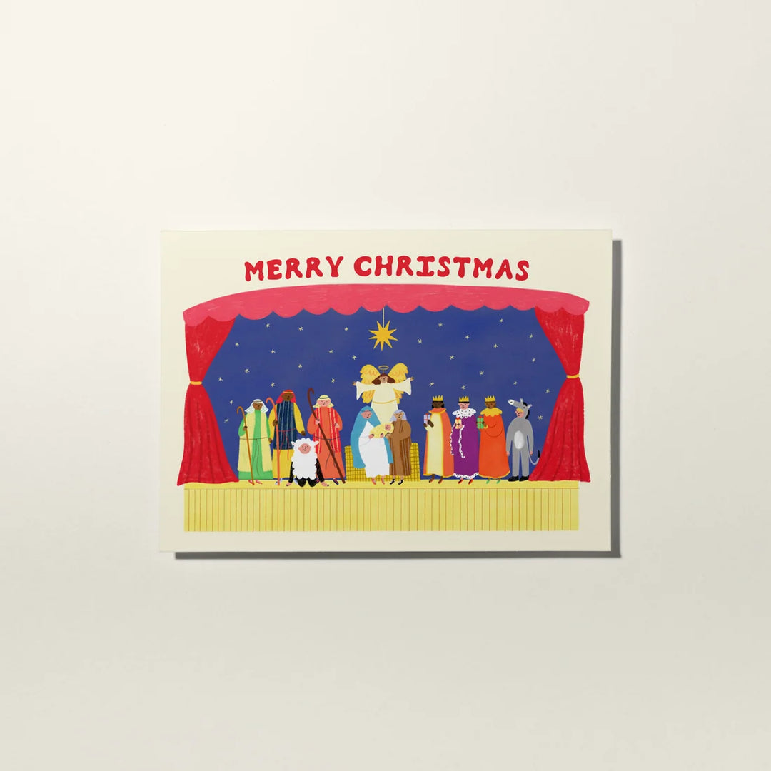 Nativity Christmas Card by Little Black Cat Illustrations