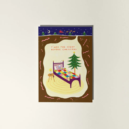 T'was the Night Before Christmas Card by Little Black Cat Illustrations