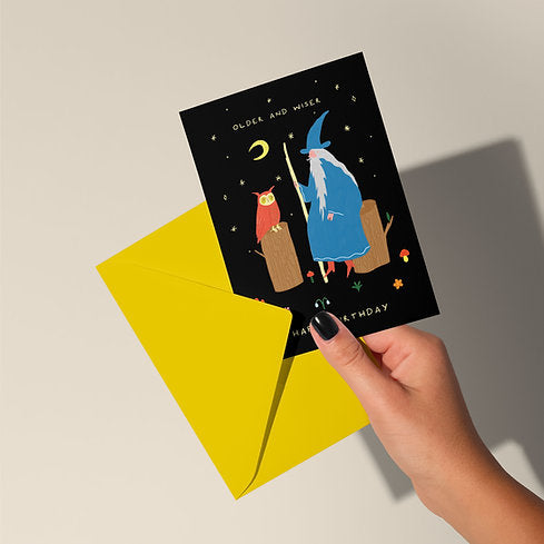 Older and Wiser Greetings Card