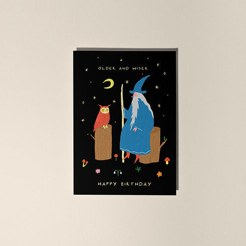 Older and Wiser Greetings Card