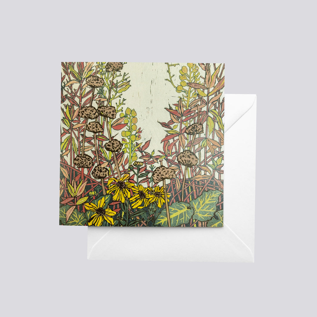 Rachel Knowles 'Autumn in the Hepworth Wakefield Garden' Greetings Card