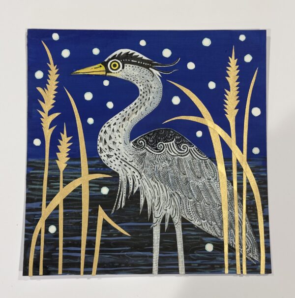 Heron in the Snow Christmas Card Pack