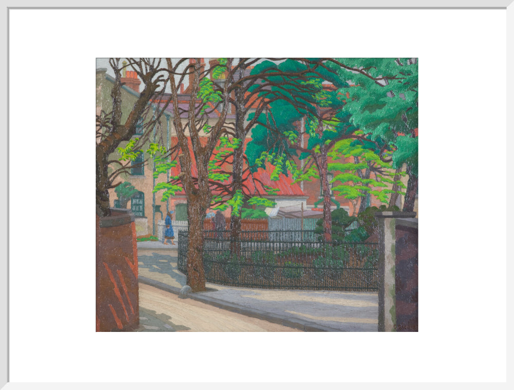 Charles Ginner, Pond Square, Highgate, 1932