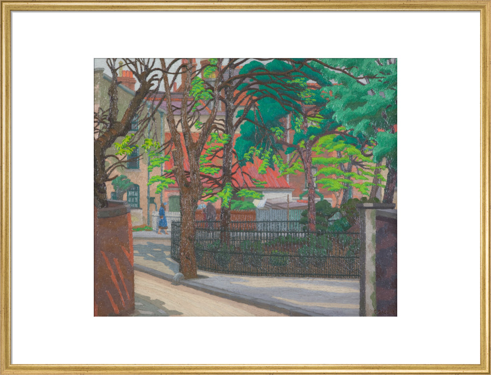 Charles Ginner, Pond Square, Highgate, 1932