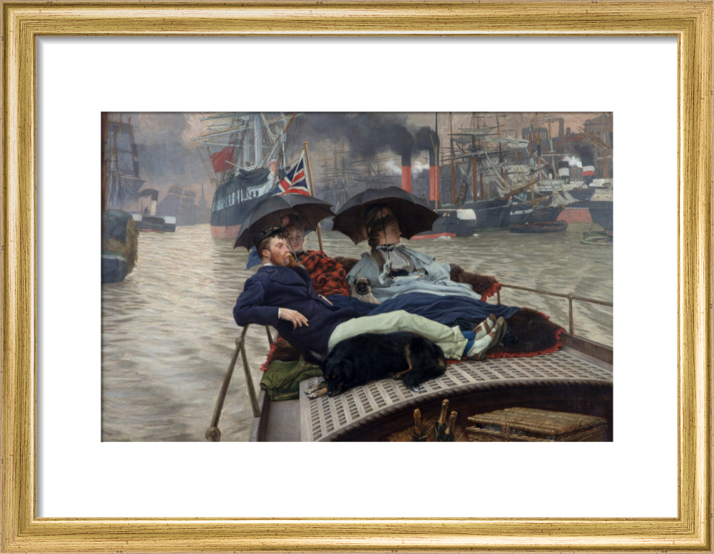 James Tissot, On the Thames (Oh How Happy I Could Be with Either?), c. 1876