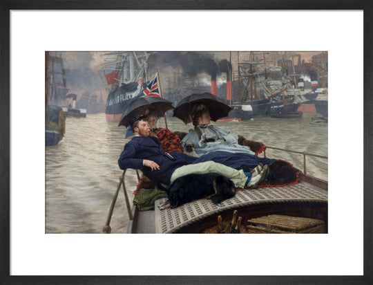 James Tissot, On the Thames (Oh How Happy I Could Be with Either?), c. 1876