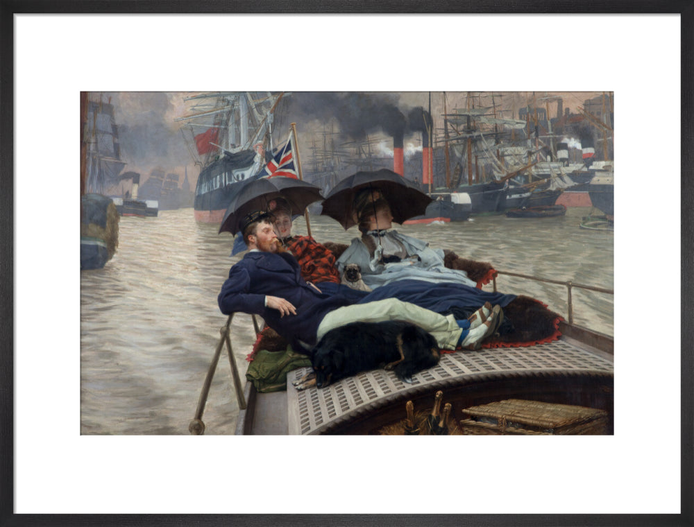 James Tissot, On the Thames (Oh How Happy I Could Be with Either?), c. 1876