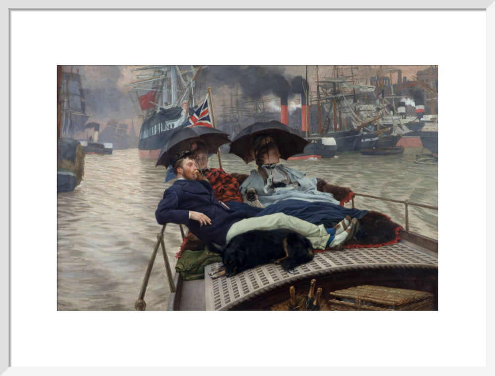 James Tissot, On the Thames (Oh How Happy I Could Be with Either?), c. 1876