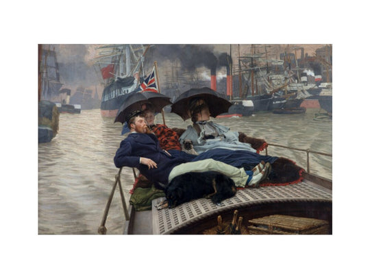 James Tissot, On the Thames (Oh How Happy I Could Be with Either?), c. 1876