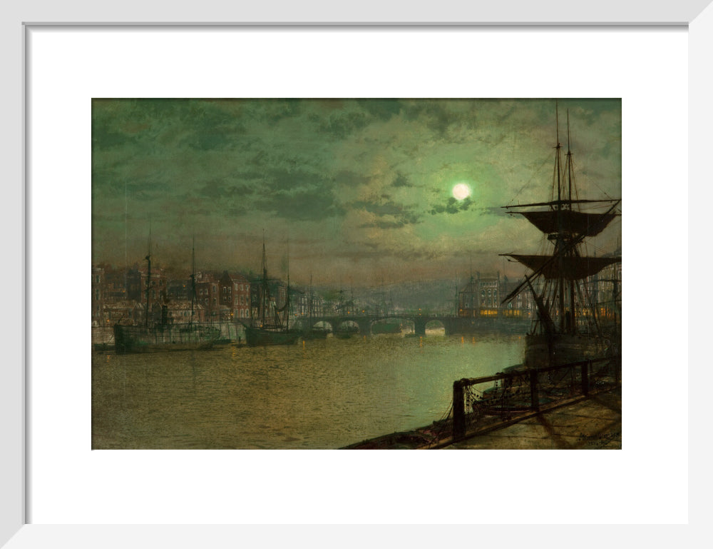 John Atkinson Grimshaw, Baiting the Lines, Whitby, 1884