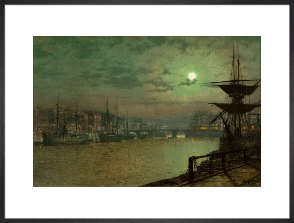 John Atkinson Grimshaw, Baiting the Lines, Whitby, 1884