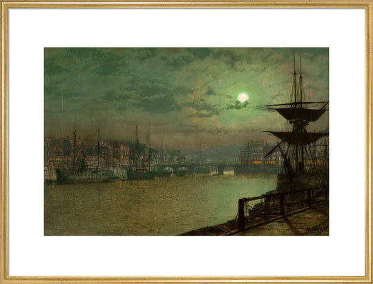 John Atkinson Grimshaw, Baiting the Lines, Whitby, 1884