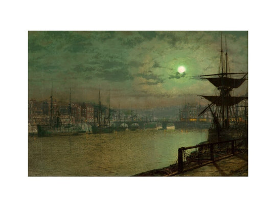 John Atkinson Grimshaw, Baiting the Lines, Whitby, 1884