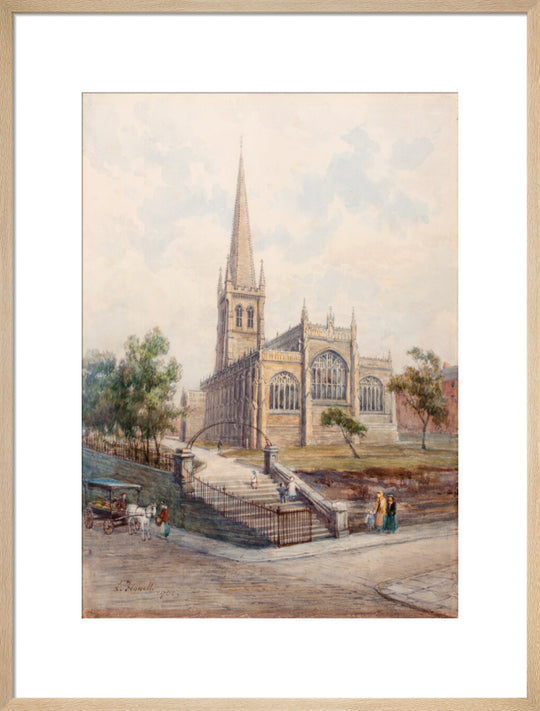 Louisa Fennell, Wakefield Cathedral from Lower Kirkgate, 1907