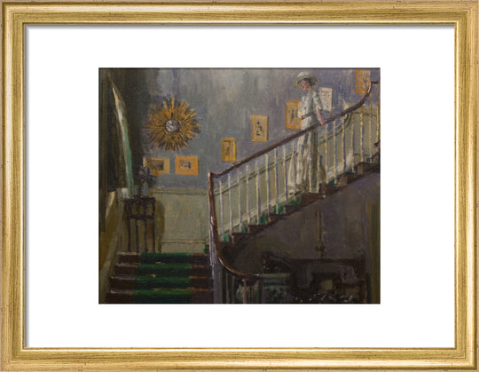 Walter Richard Sickert, Ethel Sands Descending the Staircase at Newington, c.1920