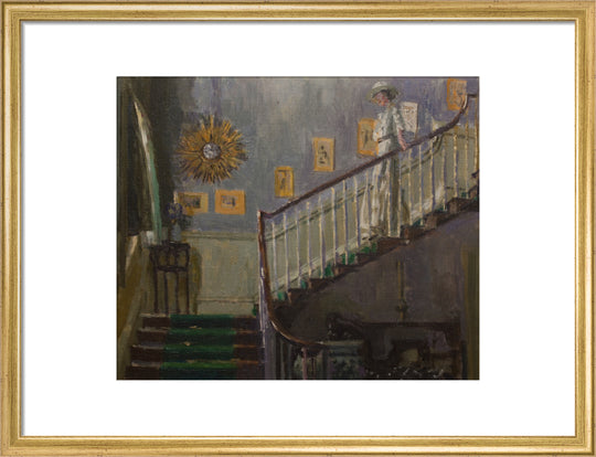 Walter Richard Sickert, Ethel Sands Descending the Staircase at Newington, c.1920