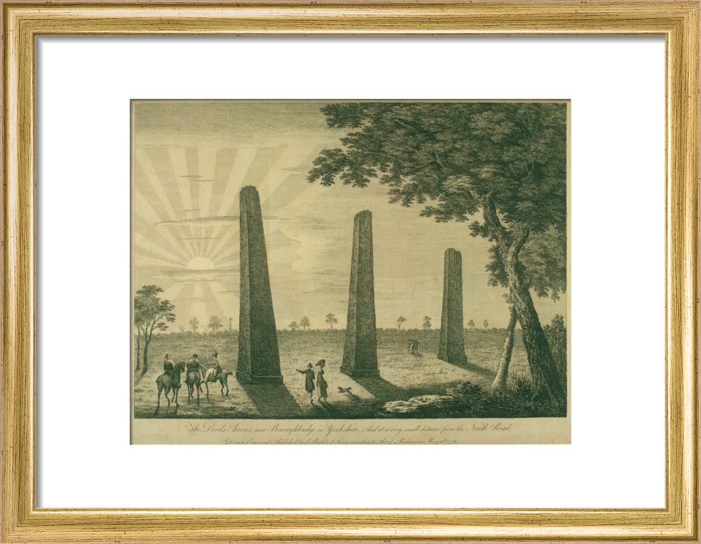 Samuel Buck, The Devil's Arrows, Boroughbridge, 1778