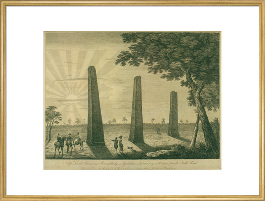 Samuel Buck, The Devil's Arrows, Boroughbridge, 1778
