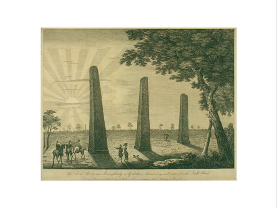 Samuel Buck, The Devil's Arrows, Boroughbridge, 1778