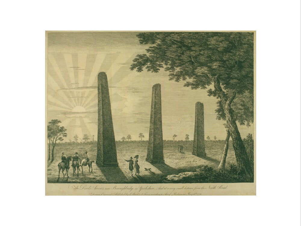 Samuel Buck, The Devil's Arrows, Boroughbridge, 1778