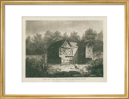 C. Richards, View of the house where Robin Hood died, 1805