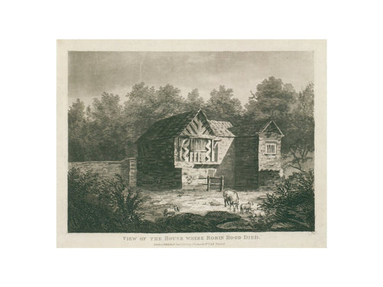 C. Richards, View of the house where Robin Hood died, 1805