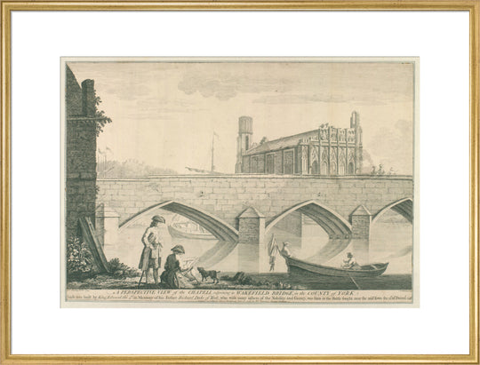 George Fleming, A perspective view of the Chapel adjoining to Wakefield bridge, 1743
