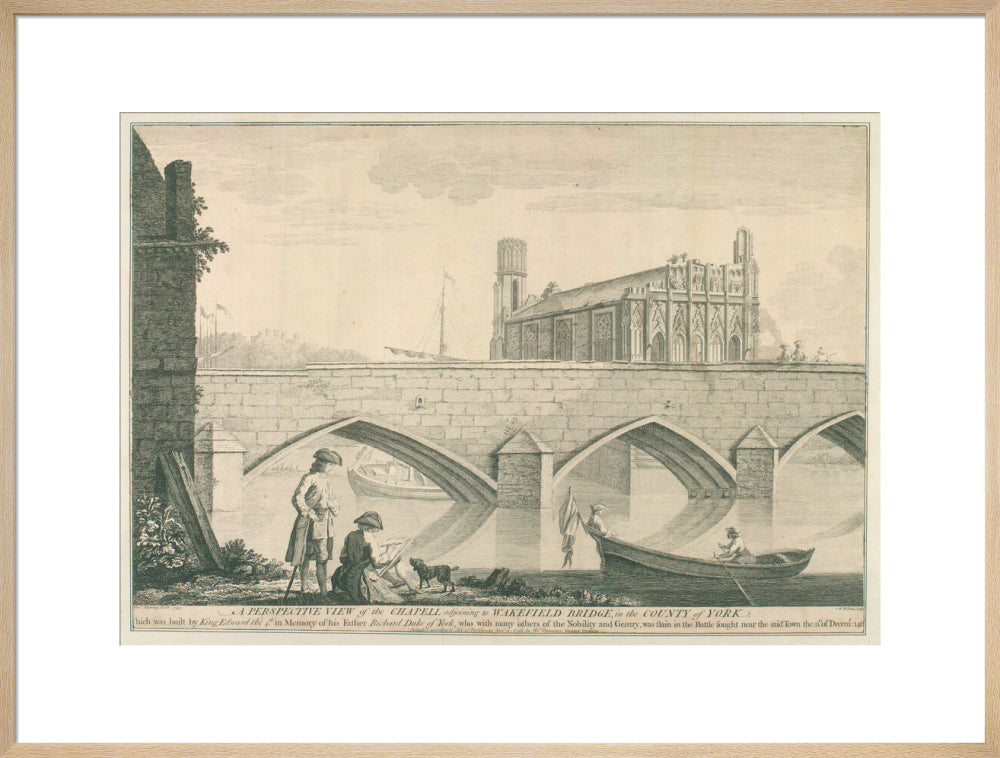 George Fleming, A perspective view of the Chapel adjoining to Wakefield bridge, 1743