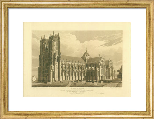 W. Tayleure, South West View of Beverley Minster, 1817