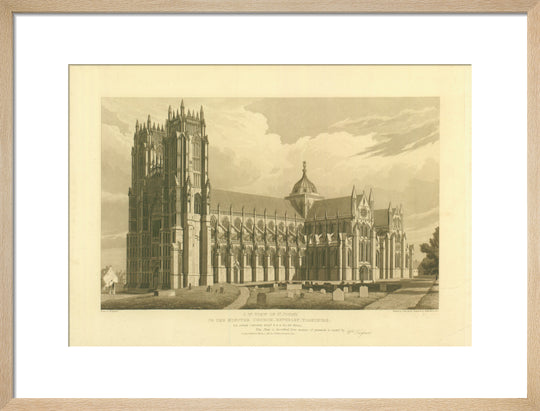 W. Tayleure, South West View of Beverley Minster, 1817