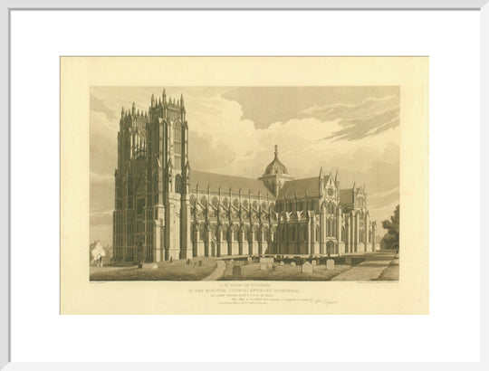 W. Tayleure, South West View of Beverley Minster, 1817