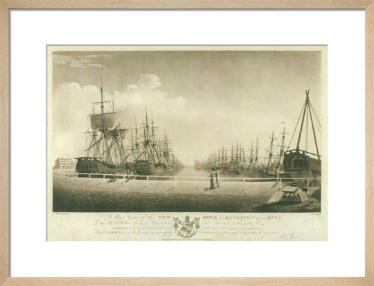 Robert Thew, A West View of the New Dock at Kingston upon Hull, 1786