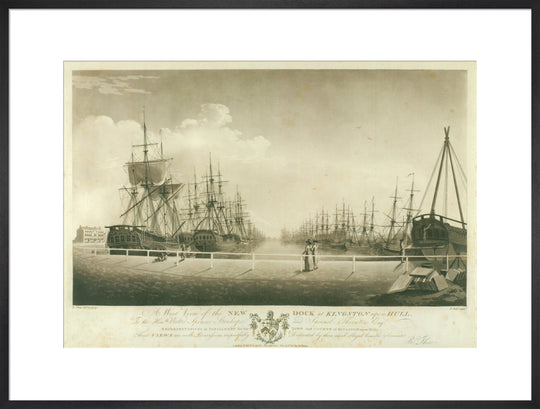 Robert Thew, A West View of the New Dock at Kingston upon Hull, 1786