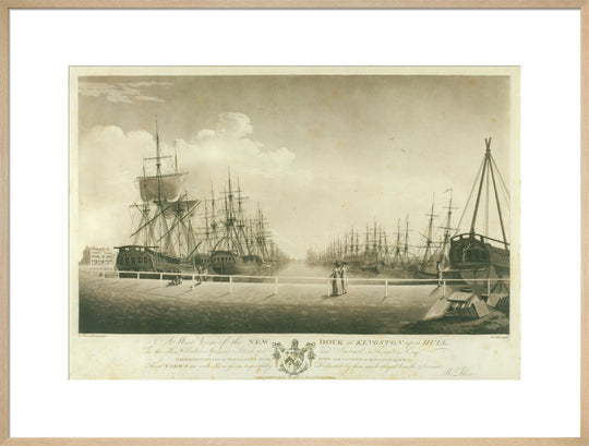 Robert Thew, A West View of the New Dock at Kingston upon Hull, 1786