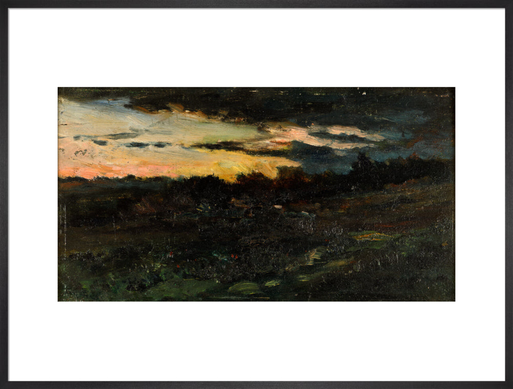 Charles-Francois Daubigny, Landscape Sketch, Night,