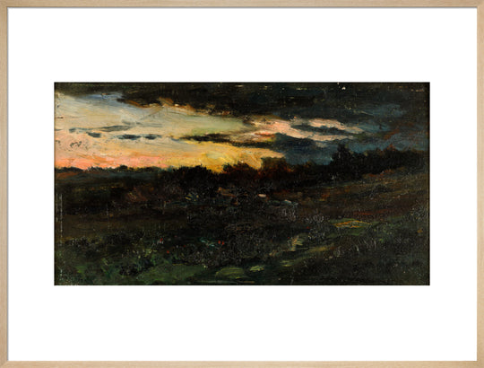 Charles-Francois Daubigny, Landscape Sketch, Night,