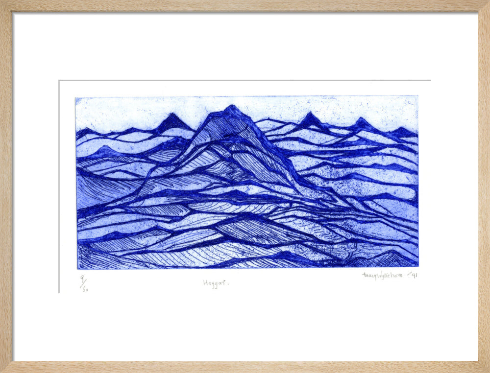 Mary Wykeham, Hoggar (blue), 1991