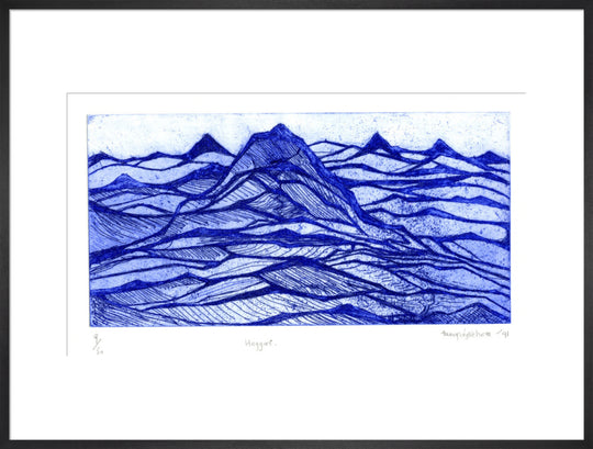 Mary Wykeham, Hoggar (blue), 1991