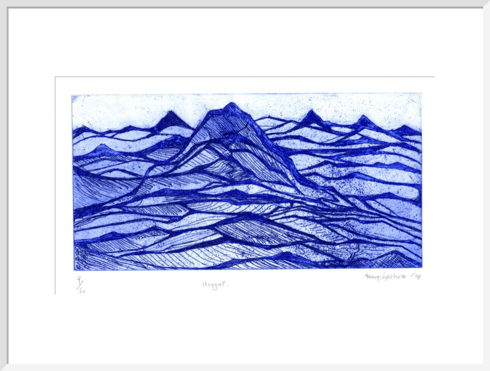 Mary Wykeham, Hoggar (blue), 1991