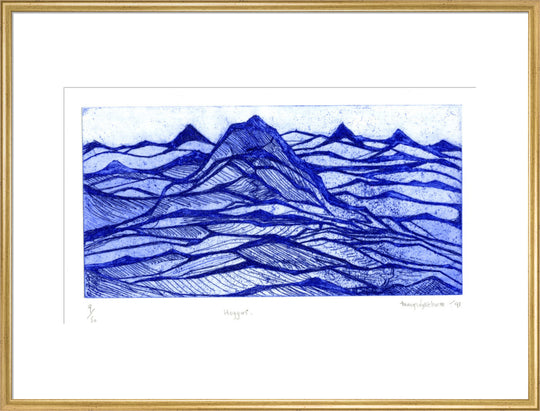 Mary Wykeham, Hoggar (blue), 1991