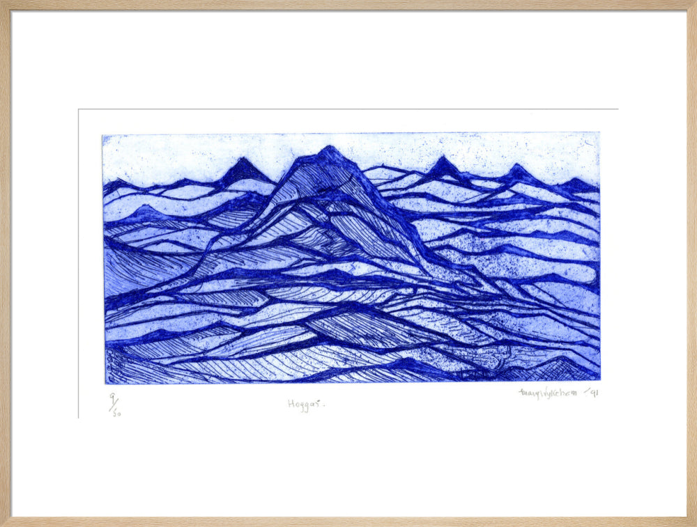 Mary Wykeham, Hoggar (blue), 1991
