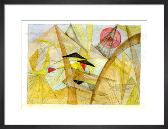 Mary Wykeham, Desert Tents (yellow, brown, black and red), 1979