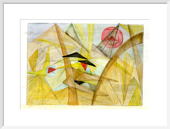Mary Wykeham, Desert Tents (yellow, brown, black and red), 1979